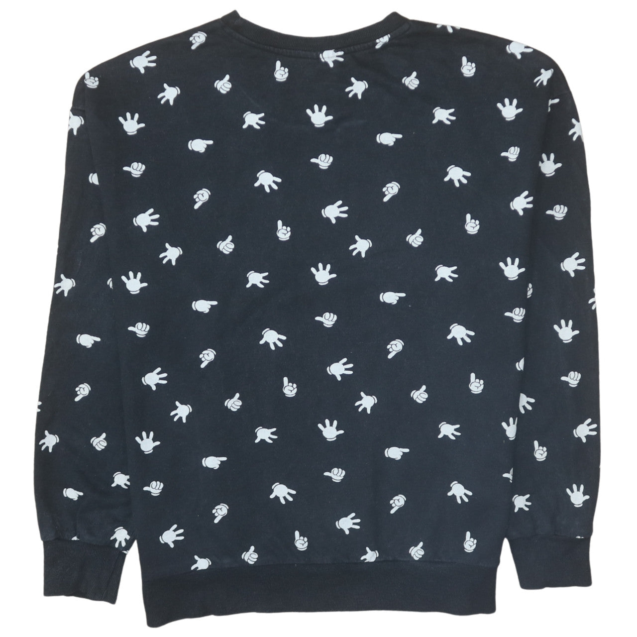 Womens UK Size 14 Disney Black Pullover Sweatshirt