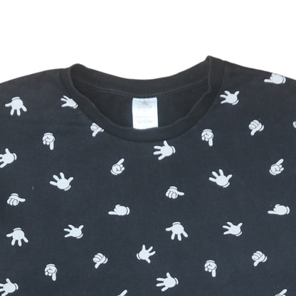 Womens UK Size 14 Disney Black Pullover Sweatshirt