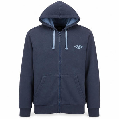 Mens UK Size L Umbro Blue Full Zip Hoodie