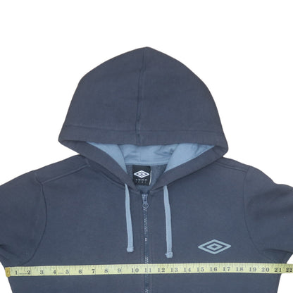 Mens UK Size L Umbro Blue Full Zip Hoodie
