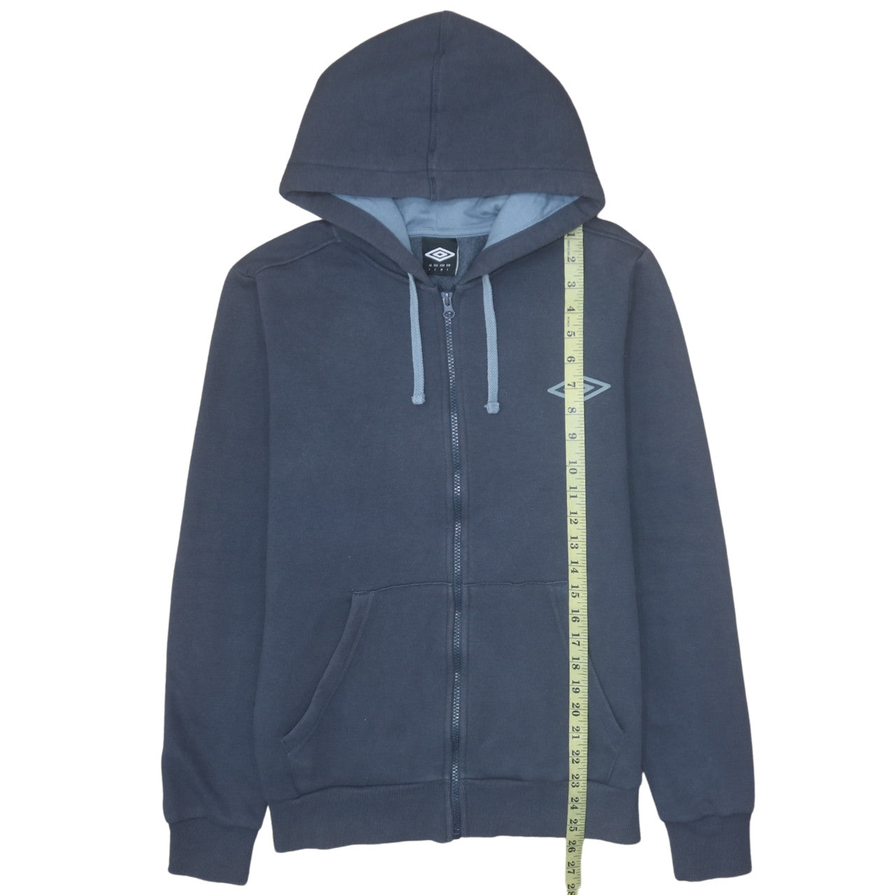 Mens UK Size L Umbro Blue Full Zip Hoodie