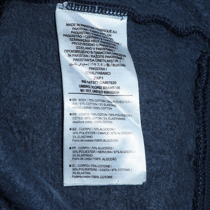 Mens UK Size L Umbro Blue Full Zip Hoodie