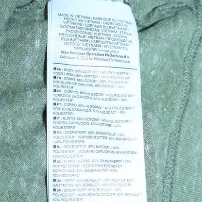 Womens UK Size M Nike Green Full Zip Hoodie