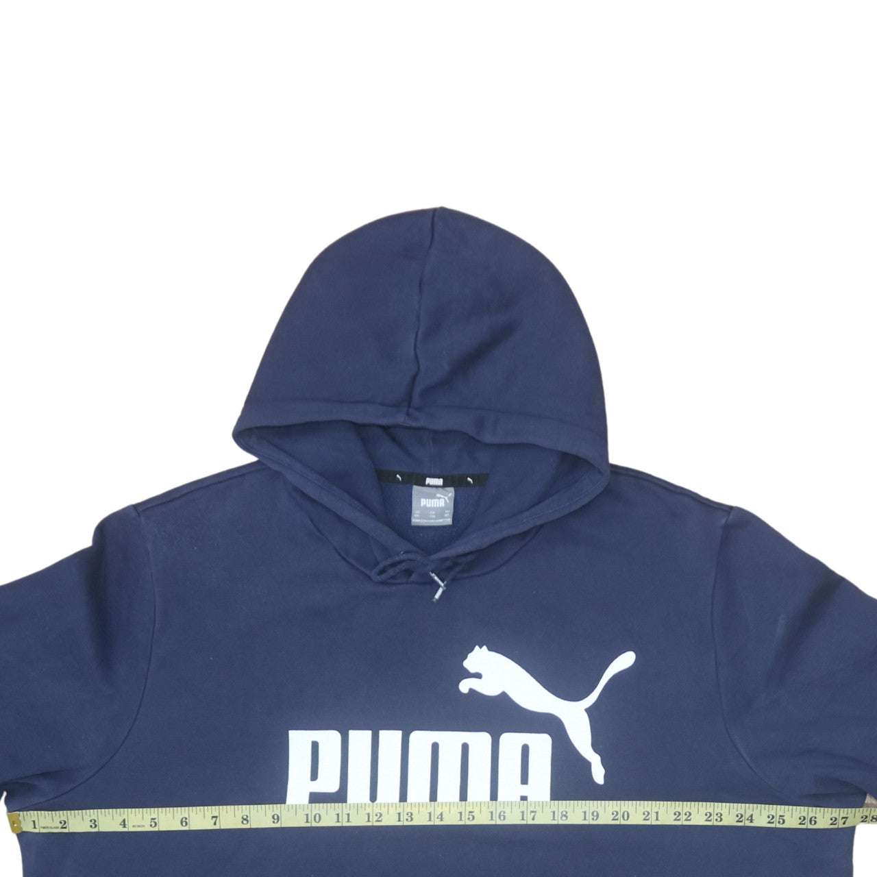 Mens UK Size 2XL PUMA Blue Pullover Hoodie