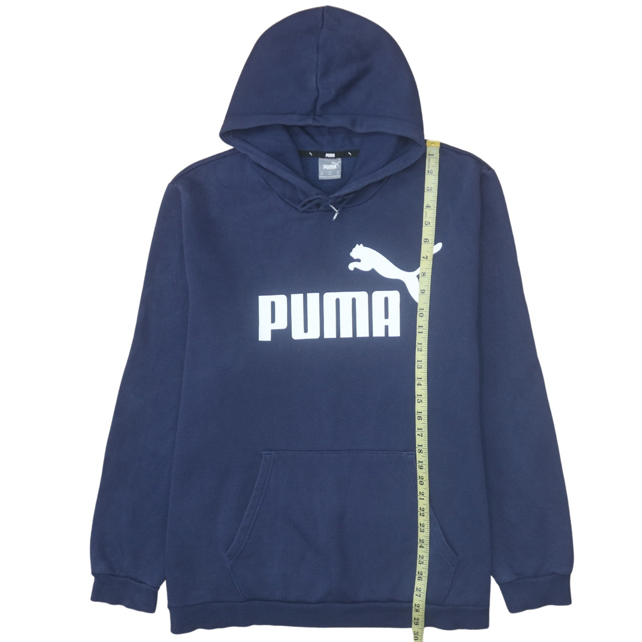 Mens UK Size 2XL PUMA Blue Pullover Hoodie