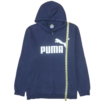 Mens UK Size 2XL PUMA Blue Pullover Hoodie