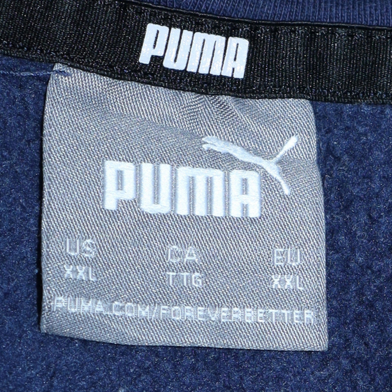 Mens UK Size 2XL PUMA Blue Pullover Hoodie