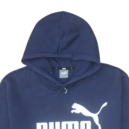 Mens UK Size 2XL PUMA Blue Pullover Hoodie
