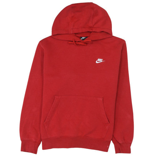 Mens UK Size M Nike Red Pullover Hoodie