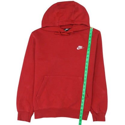 Mens UK Size M Nike Red Pullover Hoodie