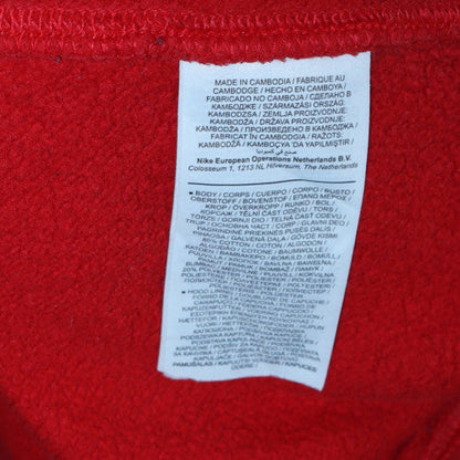 Mens UK Size M Nike Red Pullover Hoodie