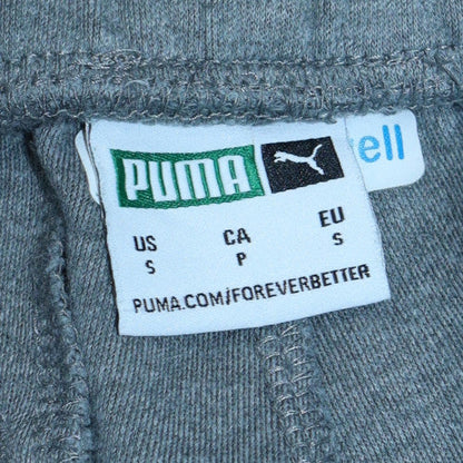 Puma Men's Grey Jogger Sweatpants Small Elastic Waist Cuffed