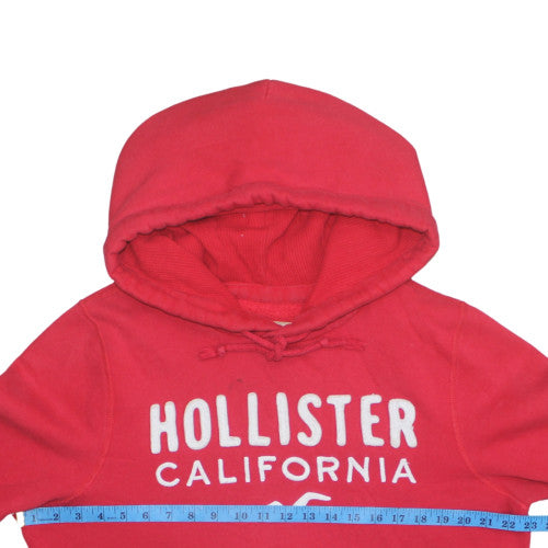 Mens UK Size XL Hollister Red Pullover Hoodie