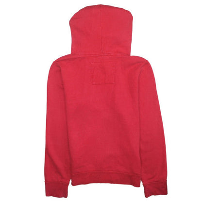 Mens UK Size XL Hollister Red Pullover Hoodie