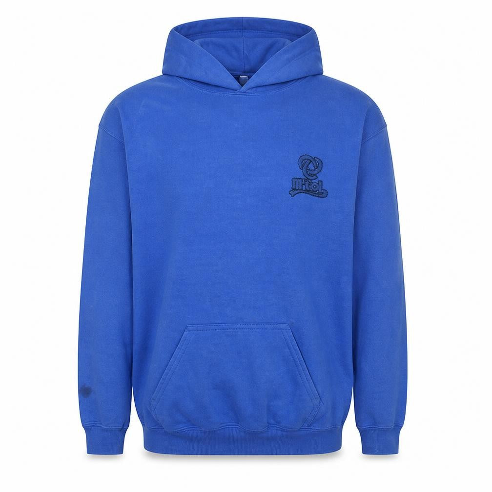 Mens UK Size XL Gildan Blue Pullover Hoodie