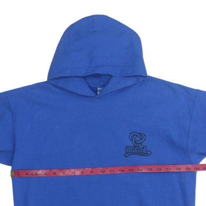 Mens UK Size XL Gildan Blue Pullover Hoodie