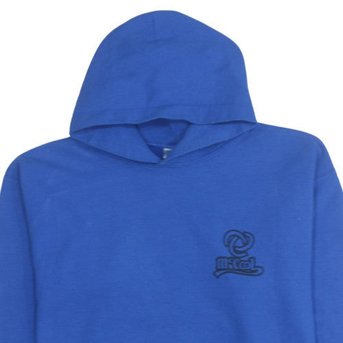 Mens UK Size XL Gildan Blue Pullover Hoodie