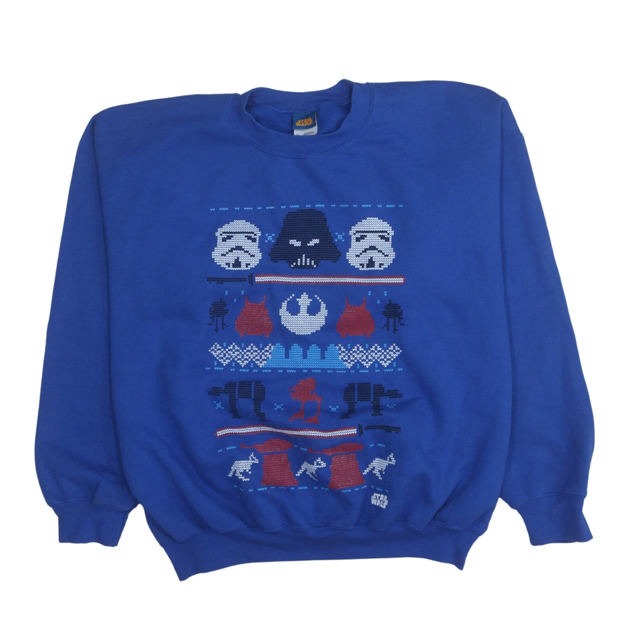 Mens UK Size XL Star Wars Blue Pullover Sweatshirt