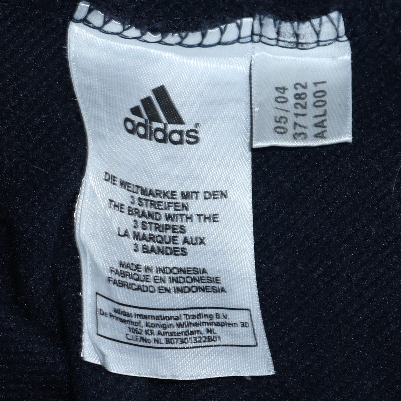 Mens UK Size L adidas Black Full Zip Hoodie