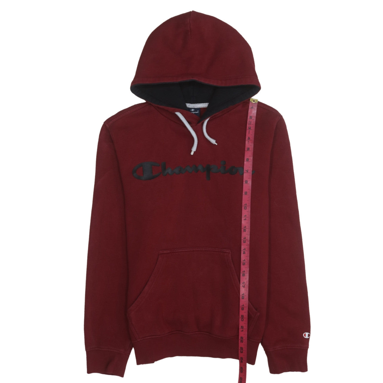 Mens UK Size S Champion Red Pullover Hoodie