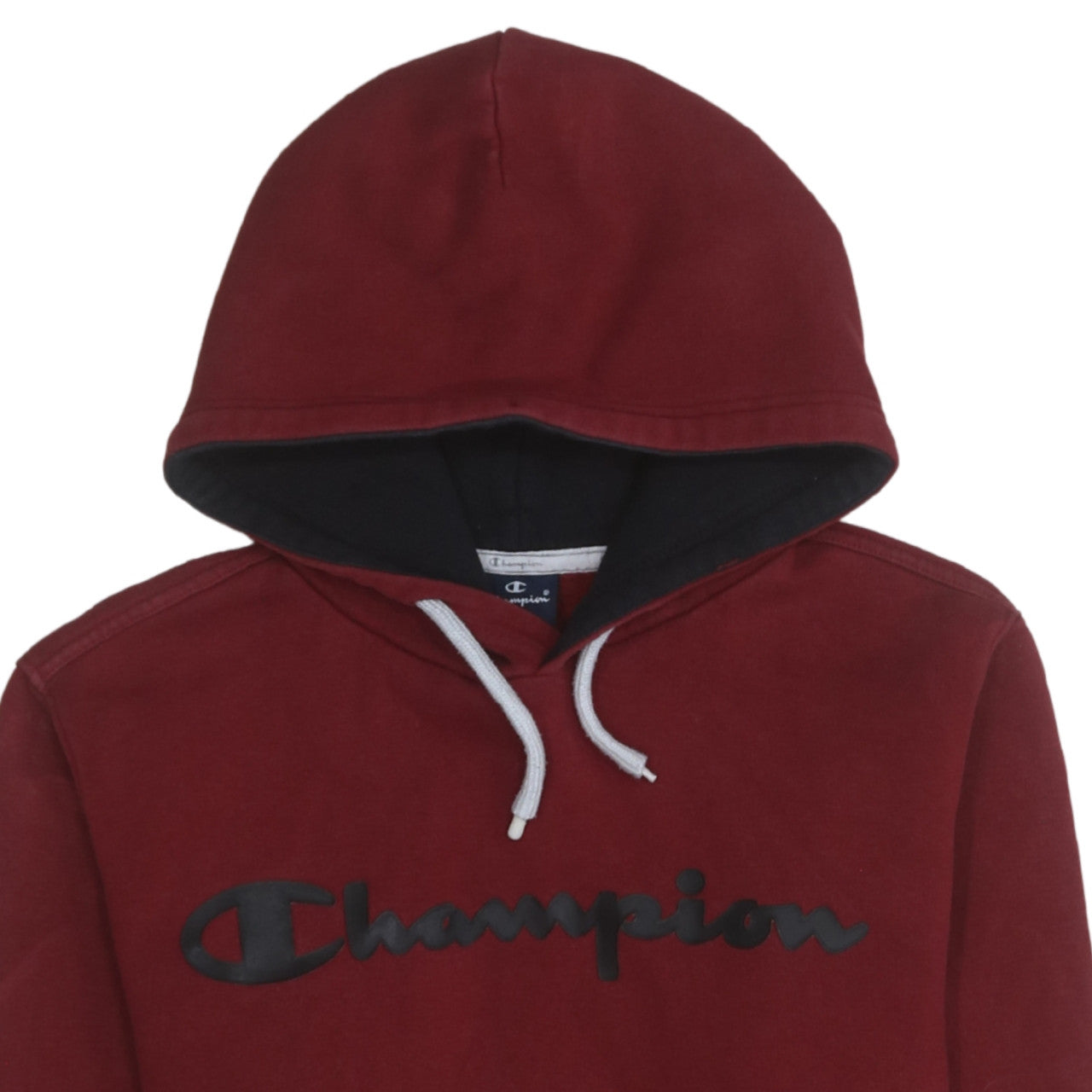 Mens UK Size S Champion Red Pullover Hoodie