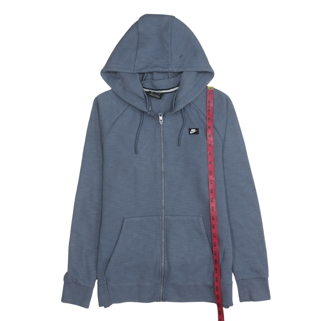 Mens UK Size S Nike Blue Full Zip Hoodie