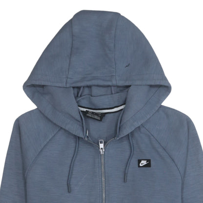 Mens UK Size S Nike Blue Full Zip Hoodie
