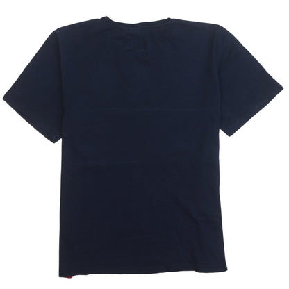 FILA Mens Multicolour Crew Neck Colourblock Logo T-Shirt Size M