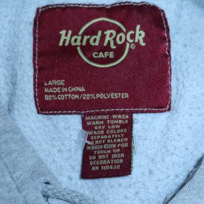 Womens UK Size L Hard Rock Cafe Grey Pullover Hoodie