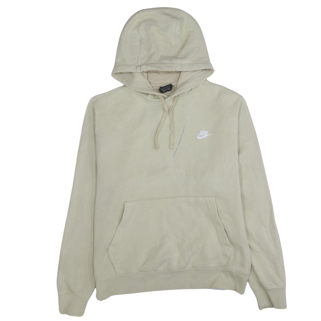 Mens UK Size M Nike Beige Pullover Hoodie