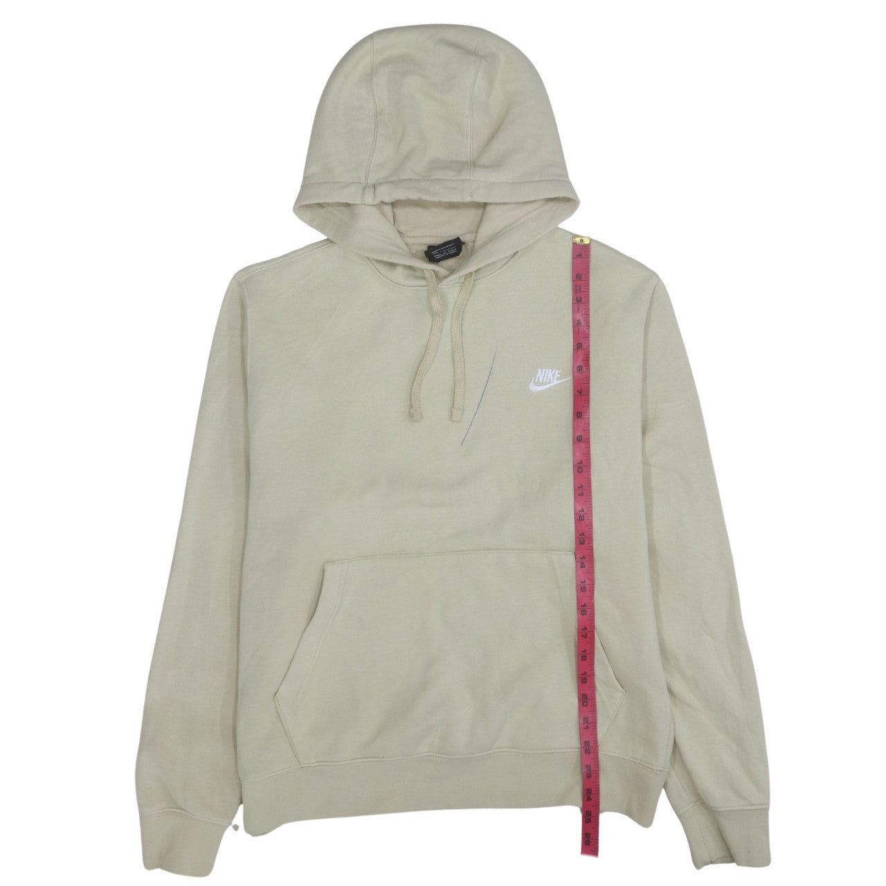 Mens UK Size M Nike Beige Pullover Hoodie
