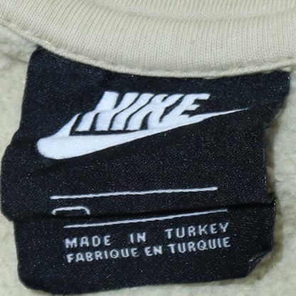 Mens UK Size M Nike Beige Pullover Hoodie
