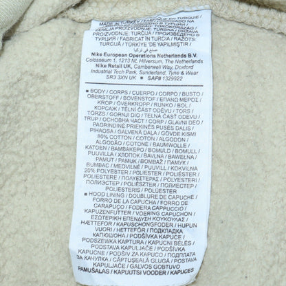 Mens UK Size M Nike Beige Pullover Hoodie