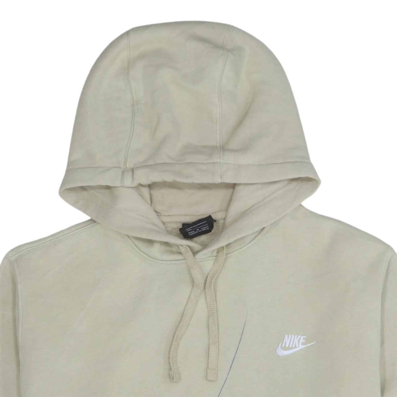 Mens UK Size M Nike Beige Pullover Hoodie