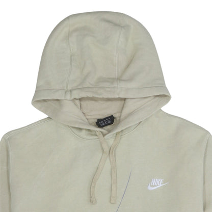 Mens UK Size M Nike Beige Pullover Hoodie