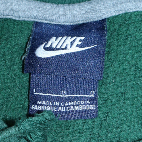 Mens UK Size L Nike Green Pullover Hoodie