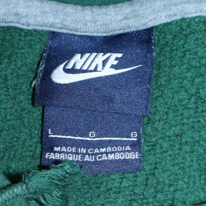 Mens UK Size L Nike Green Pullover Hoodie