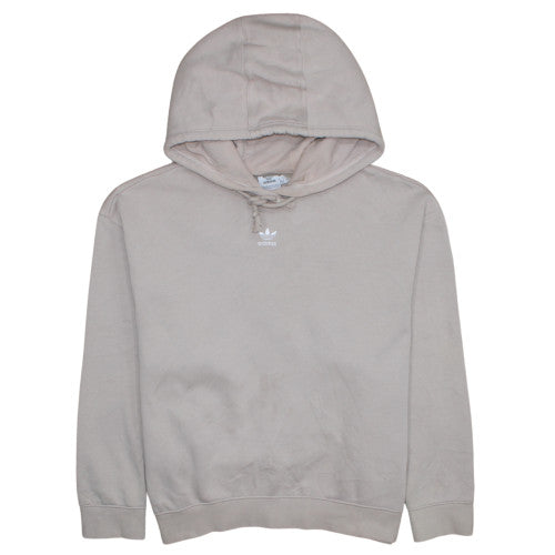 Womens UK Size 12-14 adidas Beige Pullover Hoodie