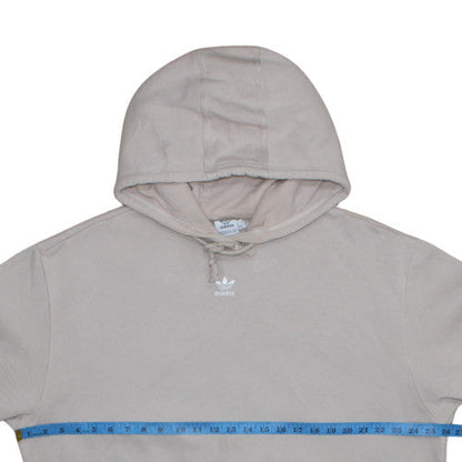 Womens UK Size 12-14 adidas Beige Pullover Hoodie