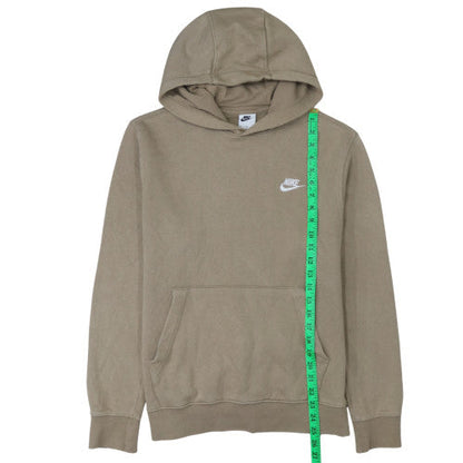 Mens UK Size M Nike Beige Pullover Hoodie
