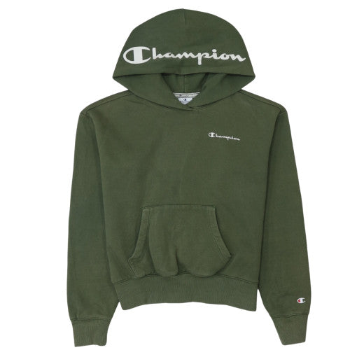 Womens UK Size M Champion Green Pullover Hoodie