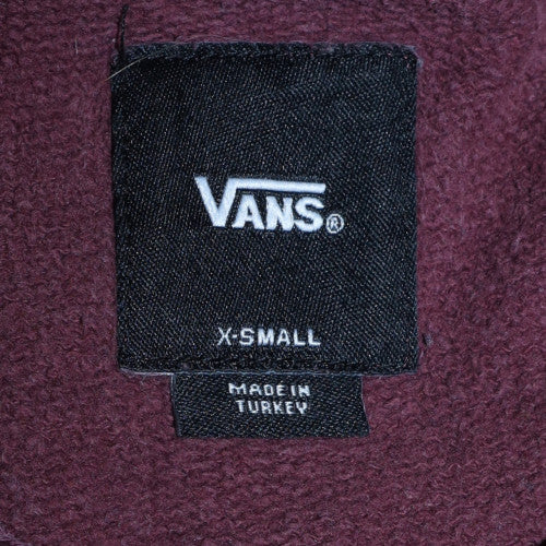 Mens UK Size XS VANS Brown Pullover Hoodie