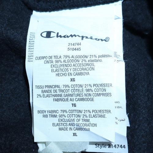 Mens UK Size XL Champion Black Pullover Sweatshirt