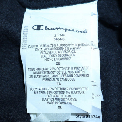 Mens UK Size XL Champion Black Pullover Sweatshirt