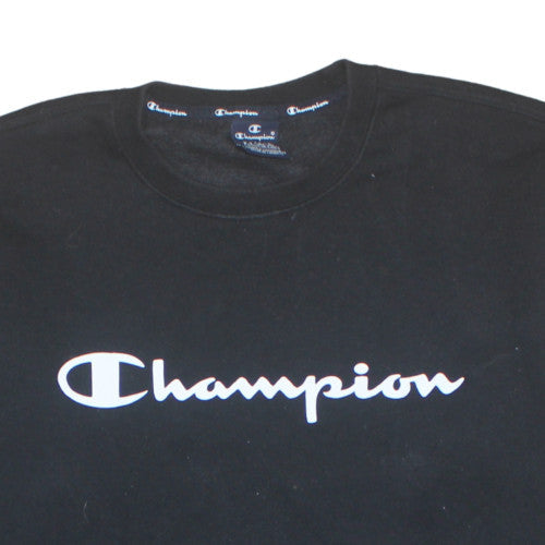 Mens UK Size XL Champion Black Pullover Sweatshirt