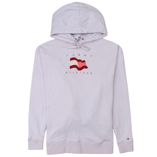 Womens UK Size S Tommy Hilfiger White Pullover Hoodie