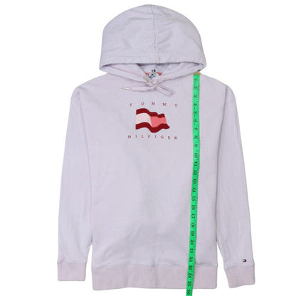 Womens UK Size S Tommy Hilfiger White Pullover Hoodie