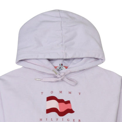 Womens UK Size S Tommy Hilfiger White Pullover Hoodie