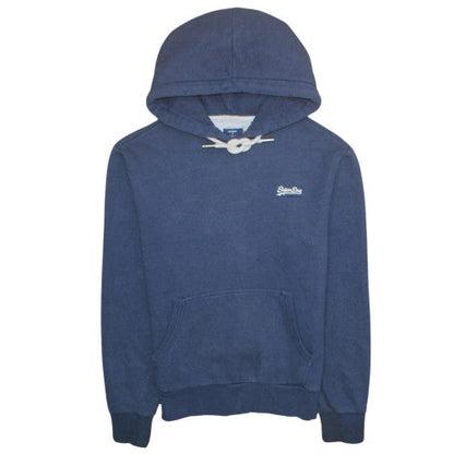 Mens UK Size M Superdry Blue Pullover Hoodie