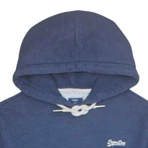 Mens UK Size M Superdry Blue Pullover Hoodie